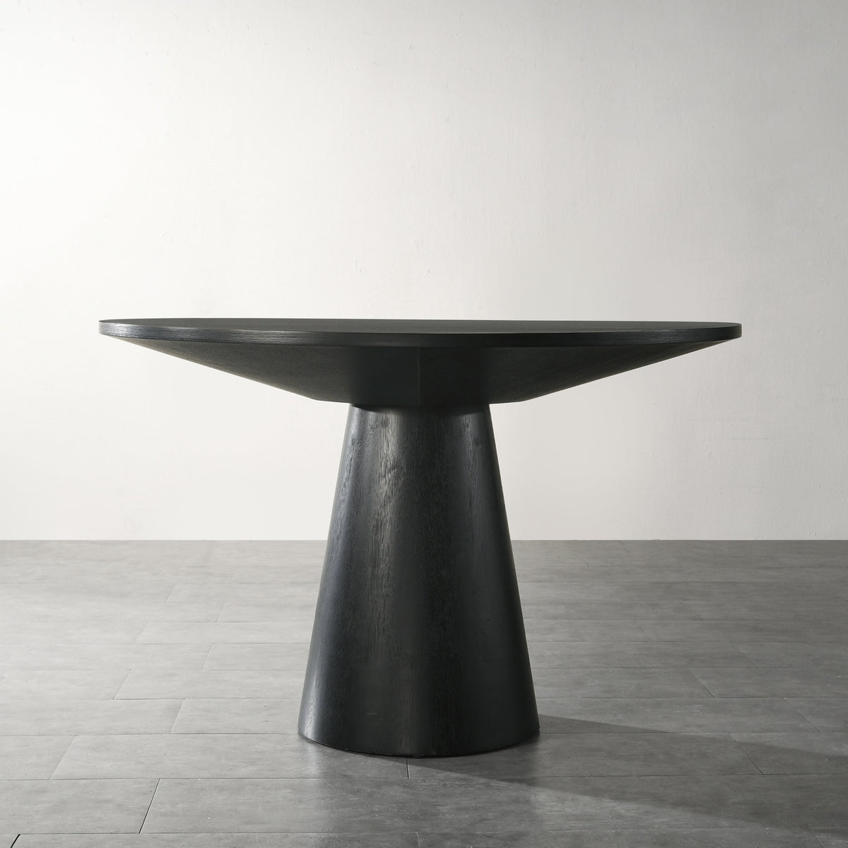 Roundhill Furniture Rocco Contemporary 48" Pedastal Dining Table, Ebony