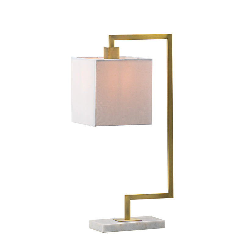 9x14.3x25.2" Metal Table Lamp