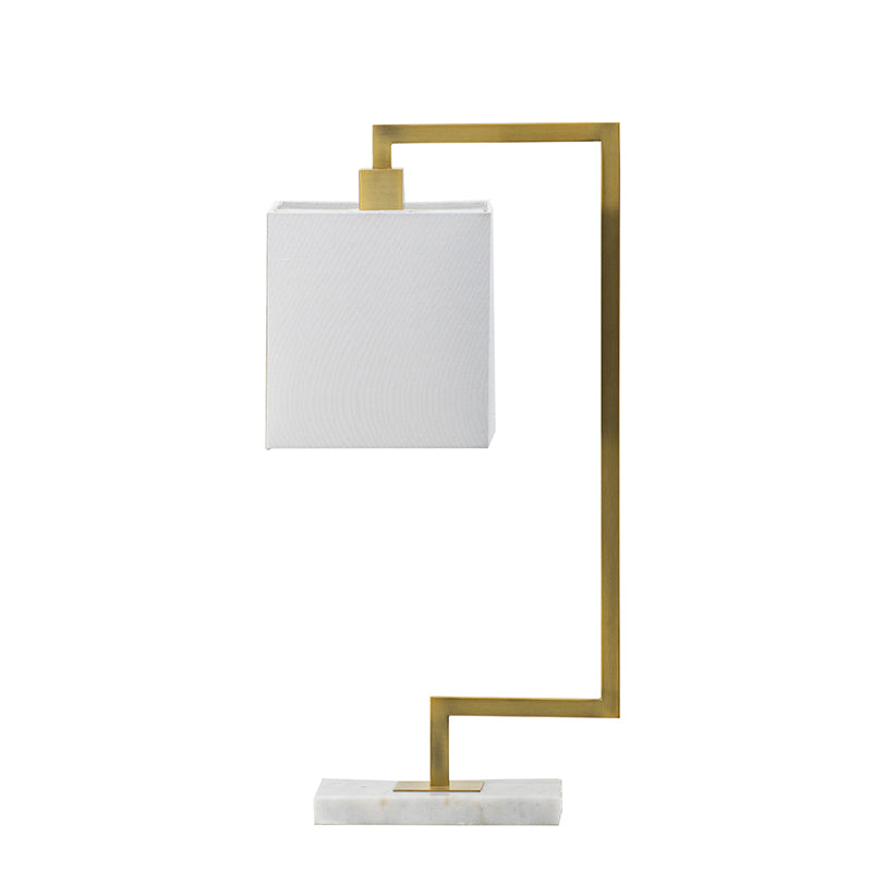 9x14.3x25.2" Metal Table Lamp