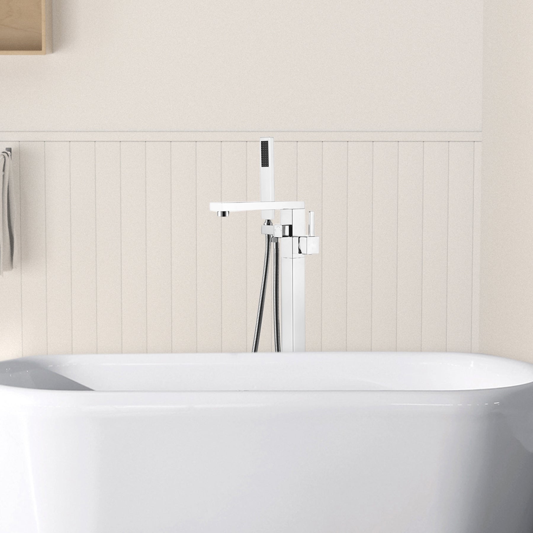 Freestanding Bathtub Faucet with Hand Shower