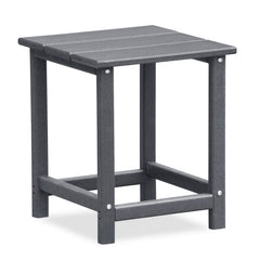 Folding Outdoor Adirondack Chair Set of 2 and Table Set,HDPE All-weather Folding Fire Pit Chair,  Ergonomic Design Patio Lawn Chair for Outside Deck Garden Backyardf Balcony, Grey