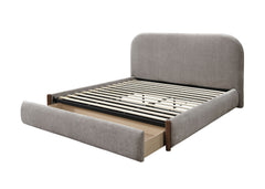 Orane Gray Fabric Full Bed w/Storage