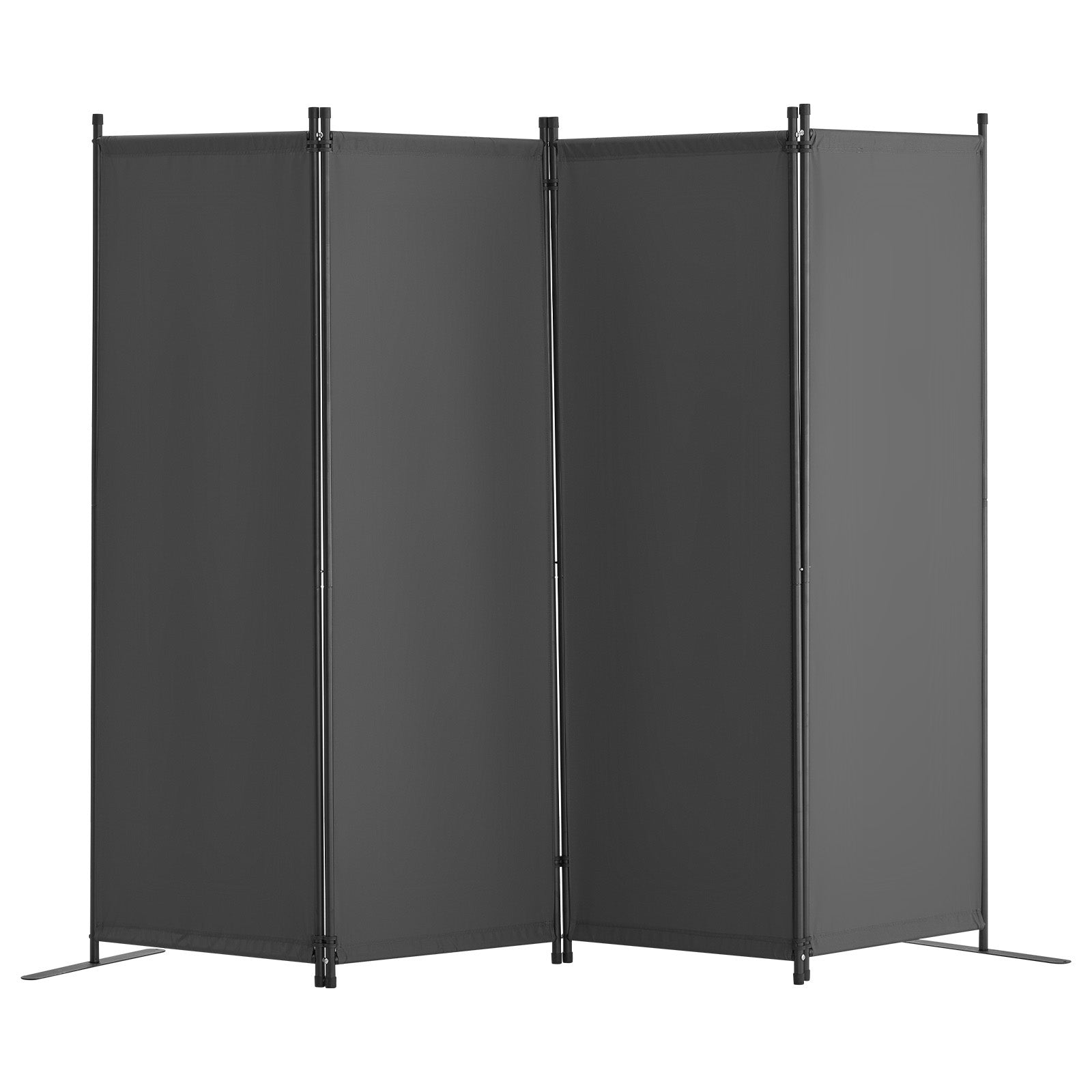 Room Divider, 88×67.5inch Room Dividers and Folding Privacy Screens 4-Panel, Fabric Partition Room Dividers for Office, Bedroom, Dining Room, Study, Freestanding, Gray