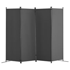 Room Divider, 88×67.5inch Room Dividers and Folding Privacy Screens 4-Panel, Fabric Partition Room Dividers for Office, Bedroom, Dining Room, Study, Freestanding, Gray