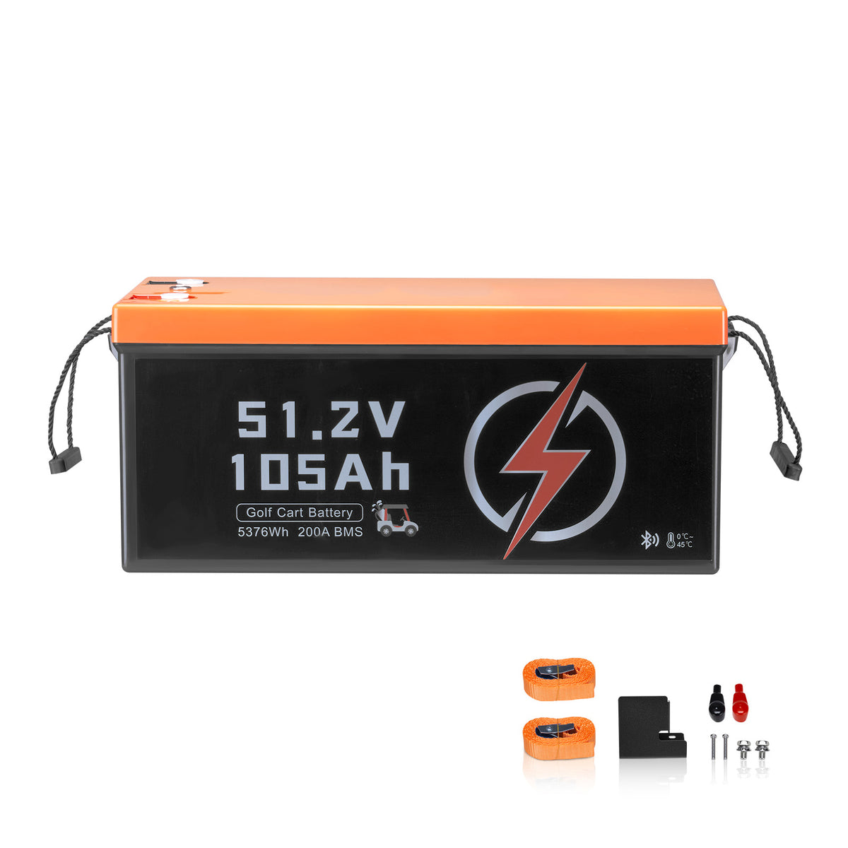 48V 105Ah Golf Cart Lithium Battery with LCD Monitor and 4000+ Cycles