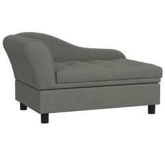 Pet Sofa Dog Sofa for Small Dogs with Storage, Gray