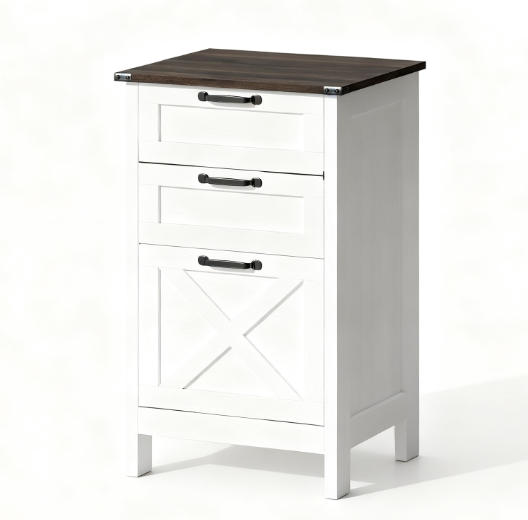 Modern Style File Cabinet with 3 Drawers,Office Storage Cabinet for A4,For Home and Office