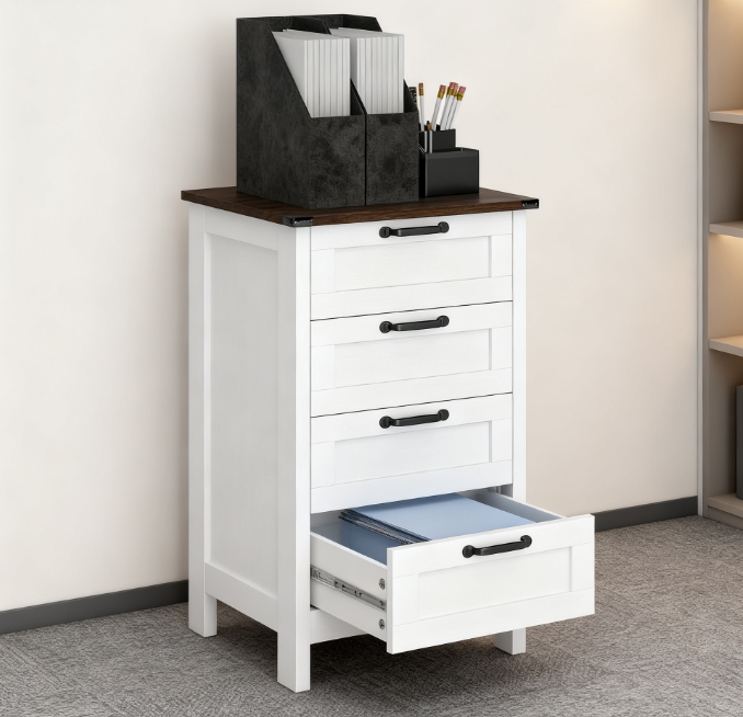 Modern Style File Cabinet with 3 Drawers,Office Storage Cabinet for A4,For Home and Office