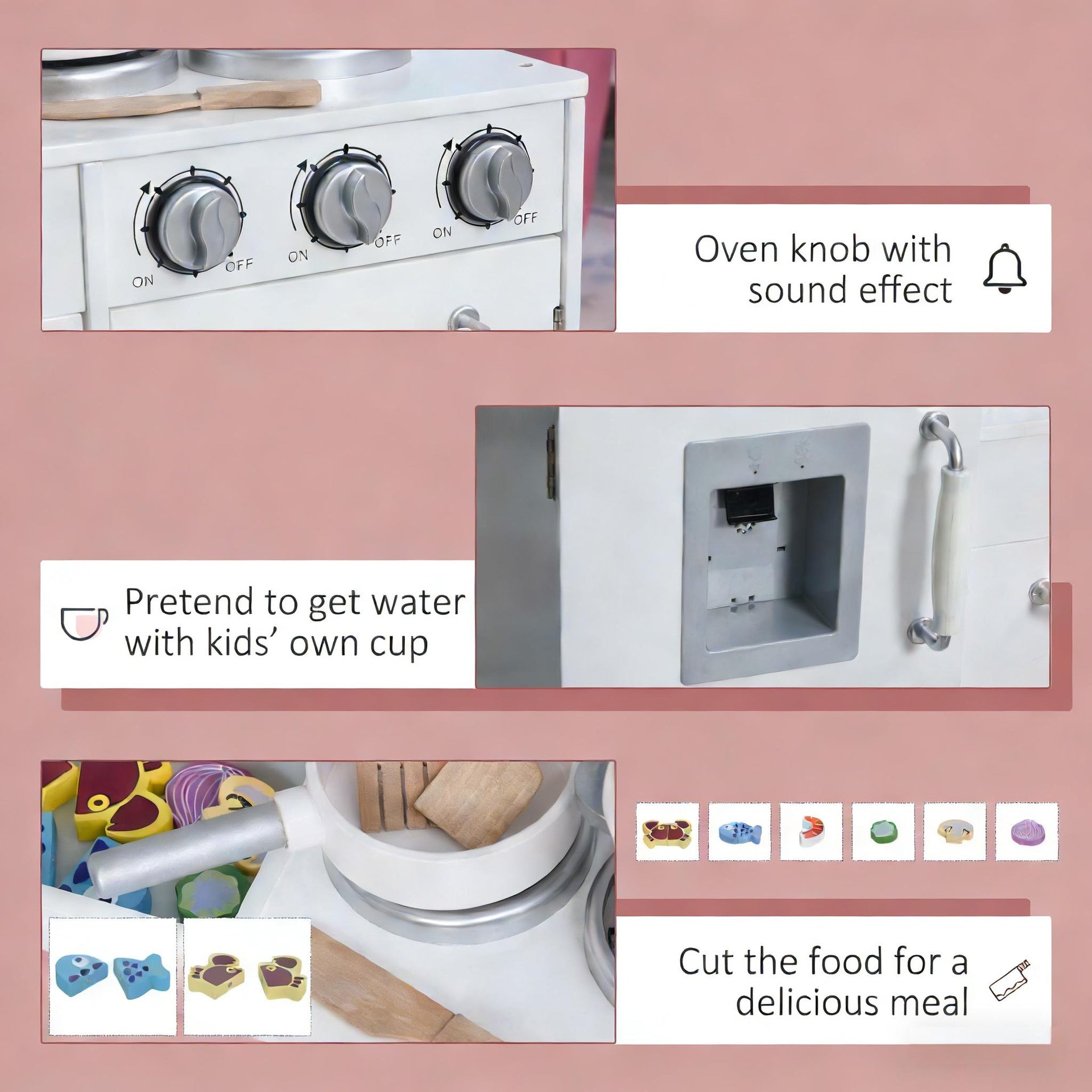 Wooden Kitchenette,Kids Kitchen Playset