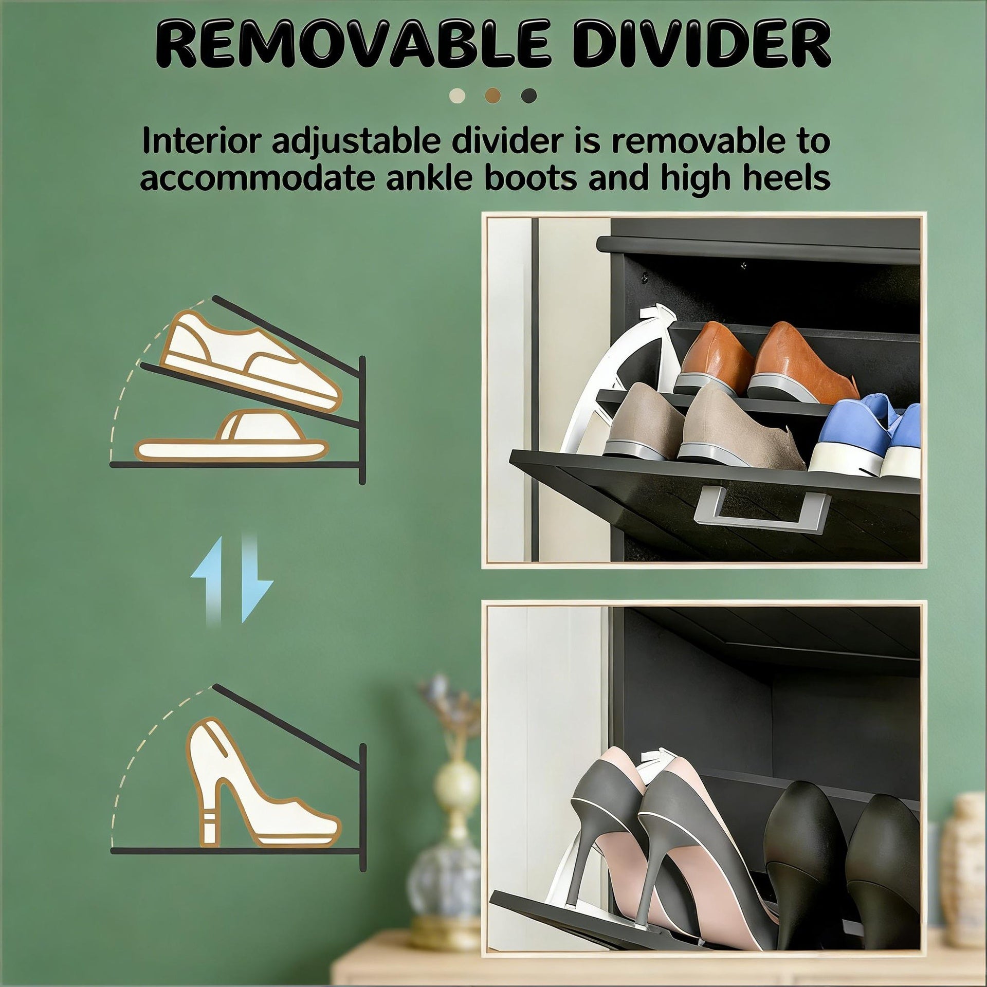Slim Hallway Storage Organizer,Shoe Storage Cabinet