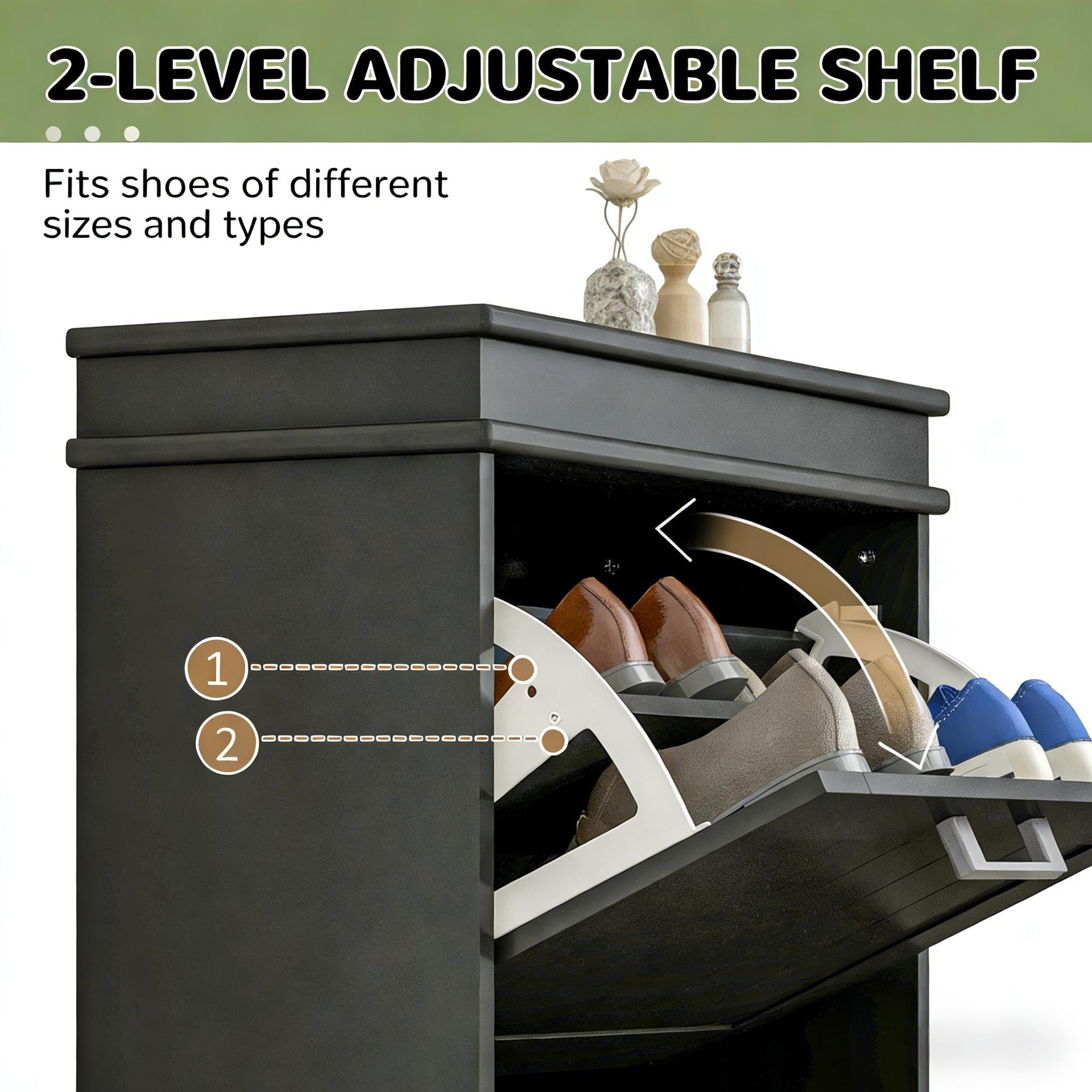 Slim Hallway Storage Organizer,Shoe Storage Cabinet