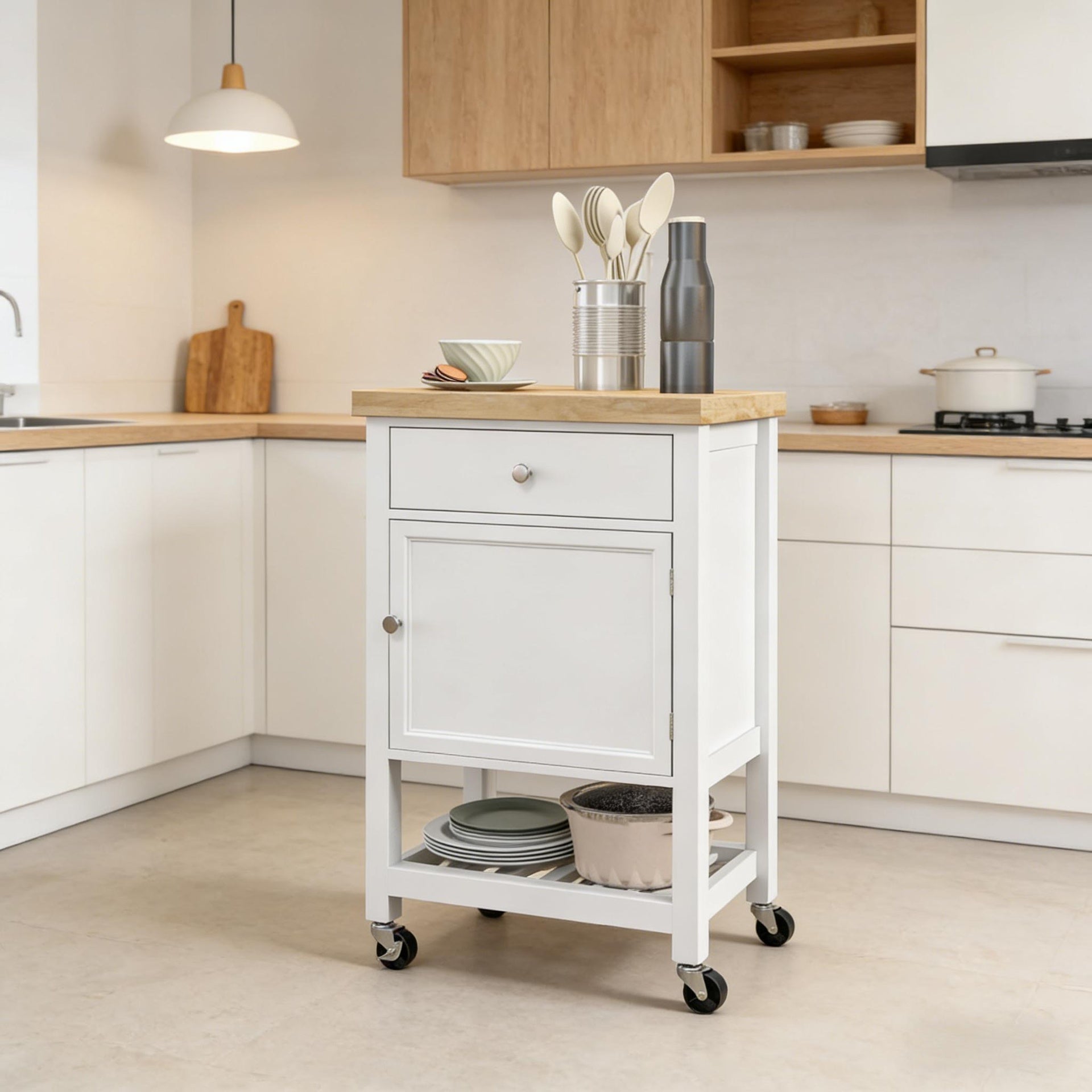 Mobile Kitchen Island,Rolling Kitchen Cart