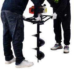 2.7HP Post Hole Digger 63cc two person handle Gas-Powered 2-Stroke Auger Digging Drill Shaft Size 3/4" (Machine Only)EPA COMPLAINT With L4"+L8"+L10"+L12" DRILL BITS