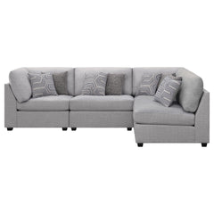 Lafayette Grey 4-piece Upholstered Sectional Sofa