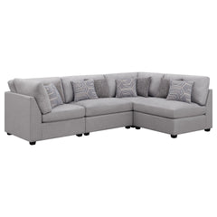 Lafayette Grey 4-piece Upholstered Sectional Sofa