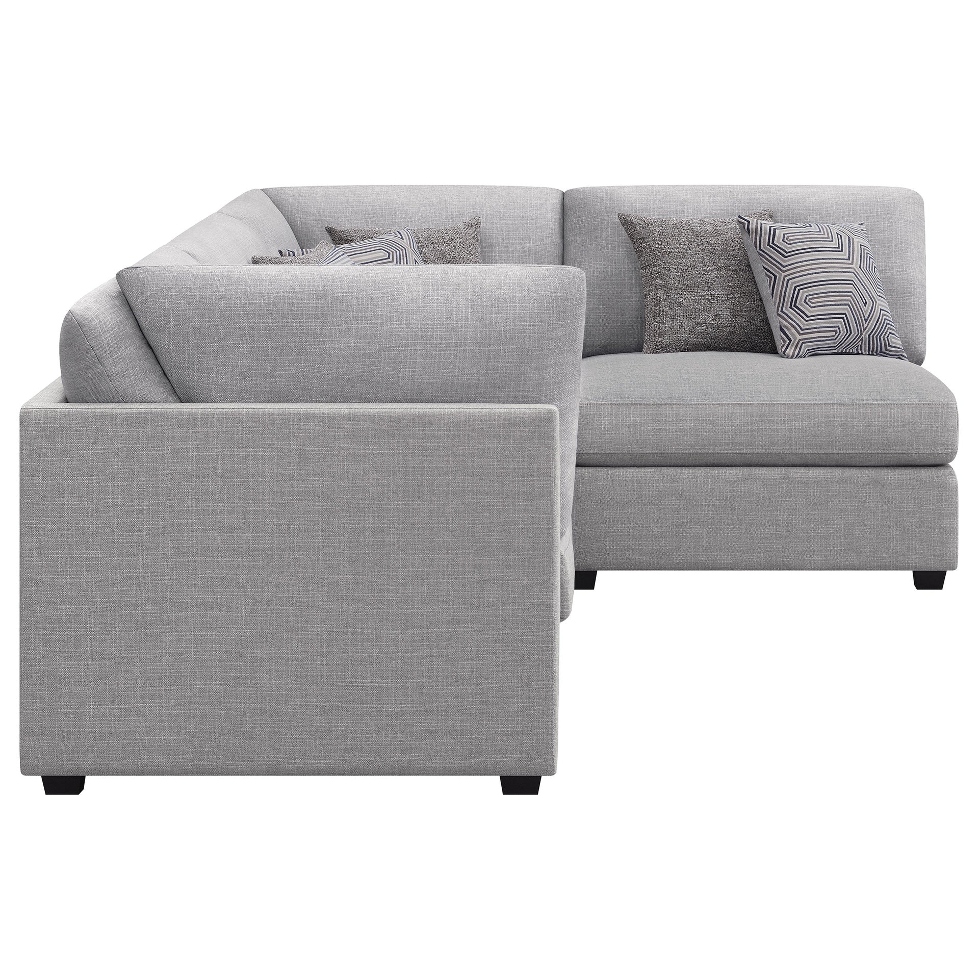Lafayette Grey 4-piece Upholstered Sectional Sofa