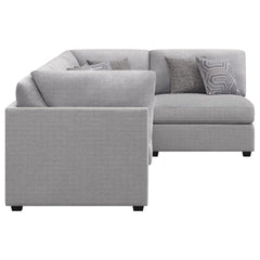 Lafayette Grey 4-piece Upholstered Sectional Sofa