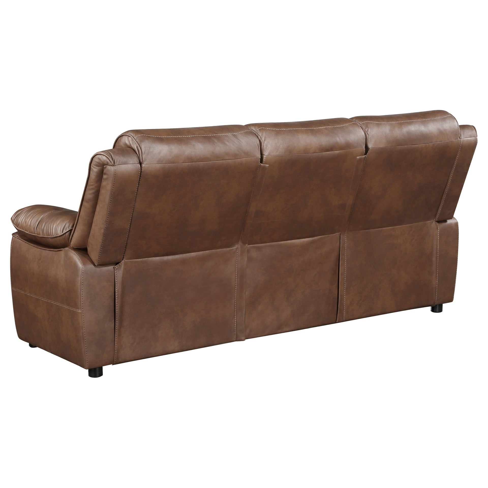 Worthington Dark Brown Upholstered 3-Piece Sofa Set