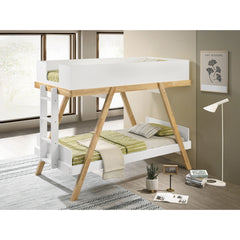 Hicks White Twin Over Twin Bunk Bed