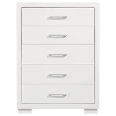 Polk Snow White 5-drawer Bedroom Chest