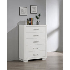 Polk Snow White 5-drawer Bedroom Chest
