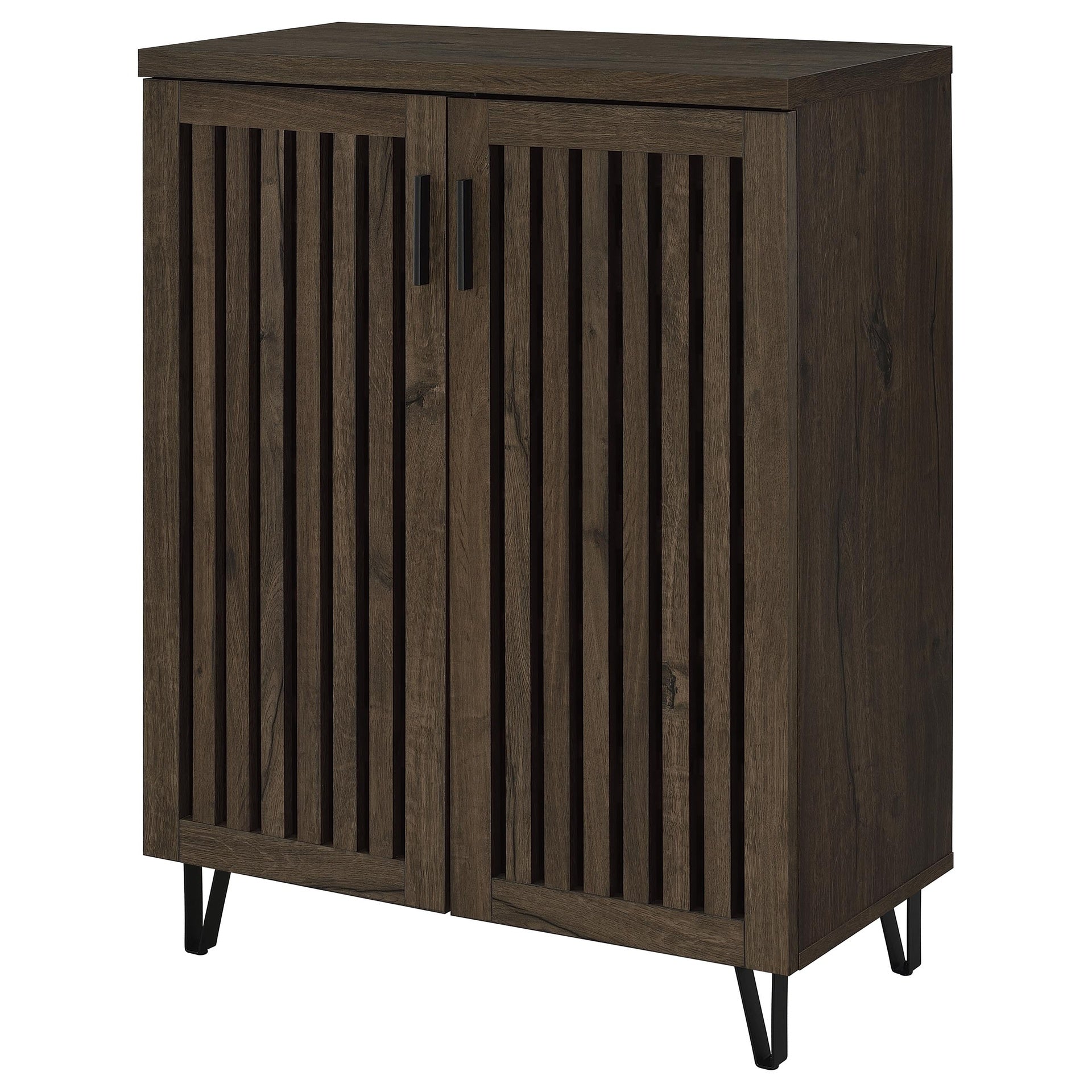 Clackamas Smoked Oak 2-door Storage Cabinet