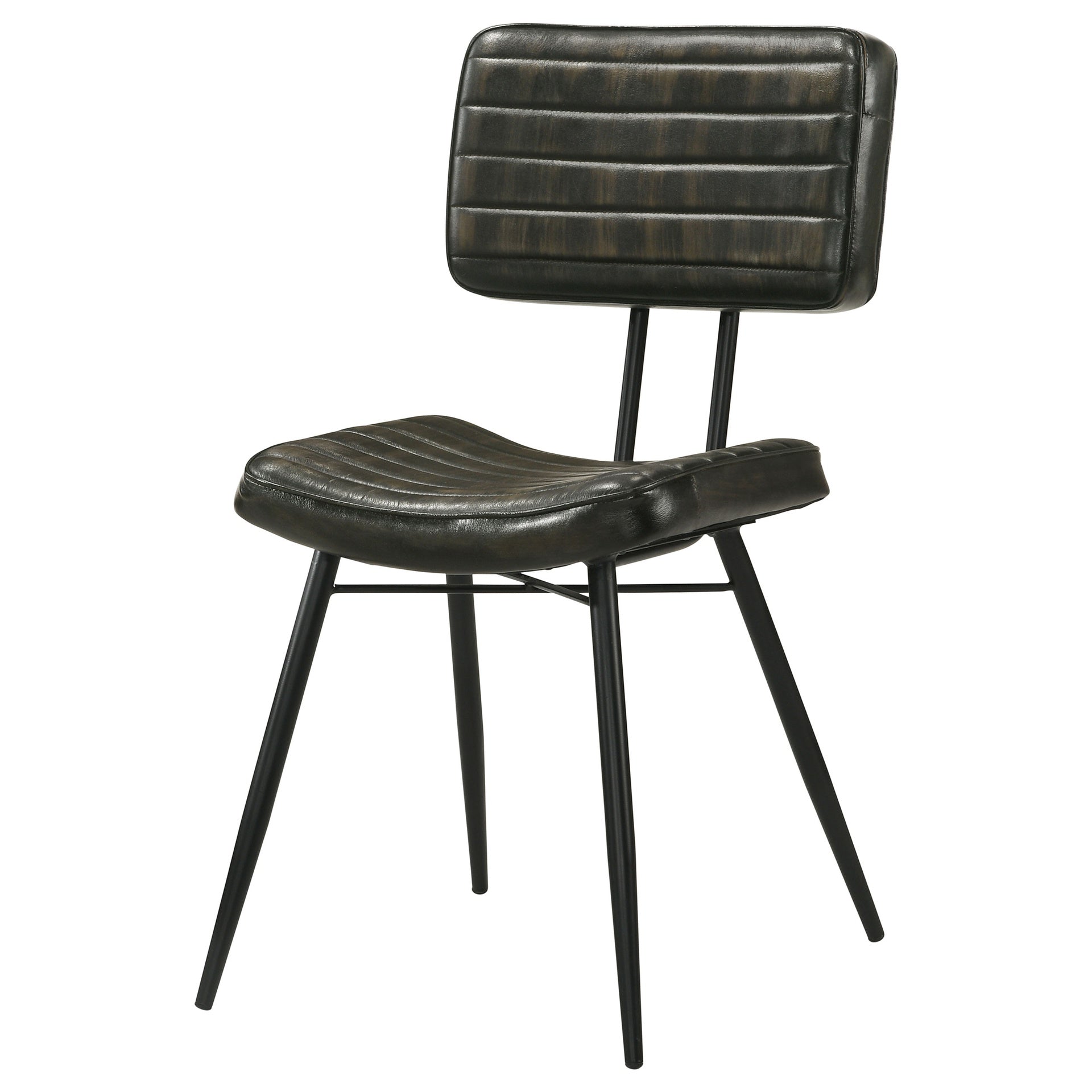 Molly Espresso Upholstered Dining Chair (Set of 2)