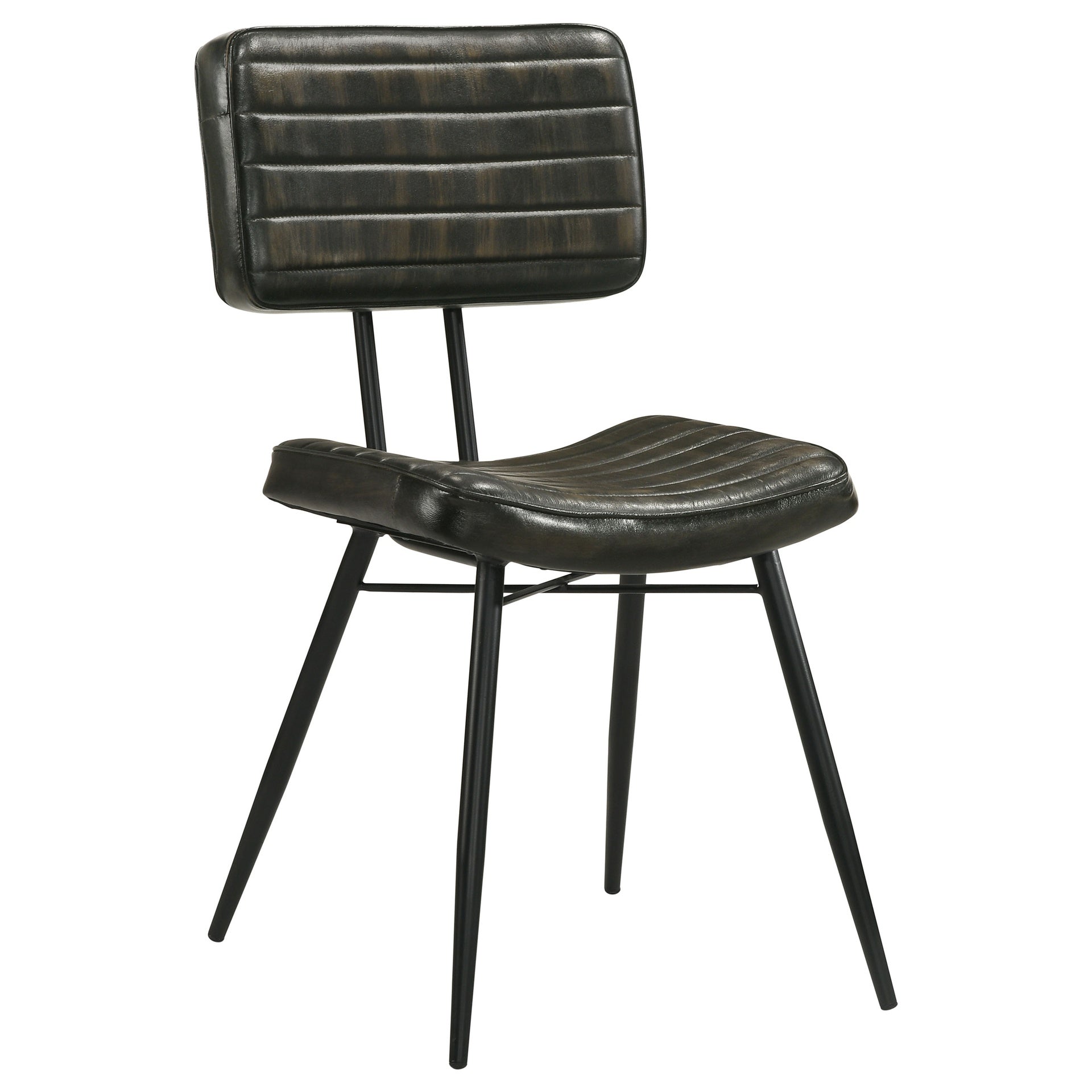 Molly Espresso Upholstered Dining Chair (Set of 2)