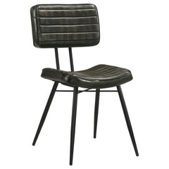 Molly Espresso Upholstered Dining Chair (Set of 2)