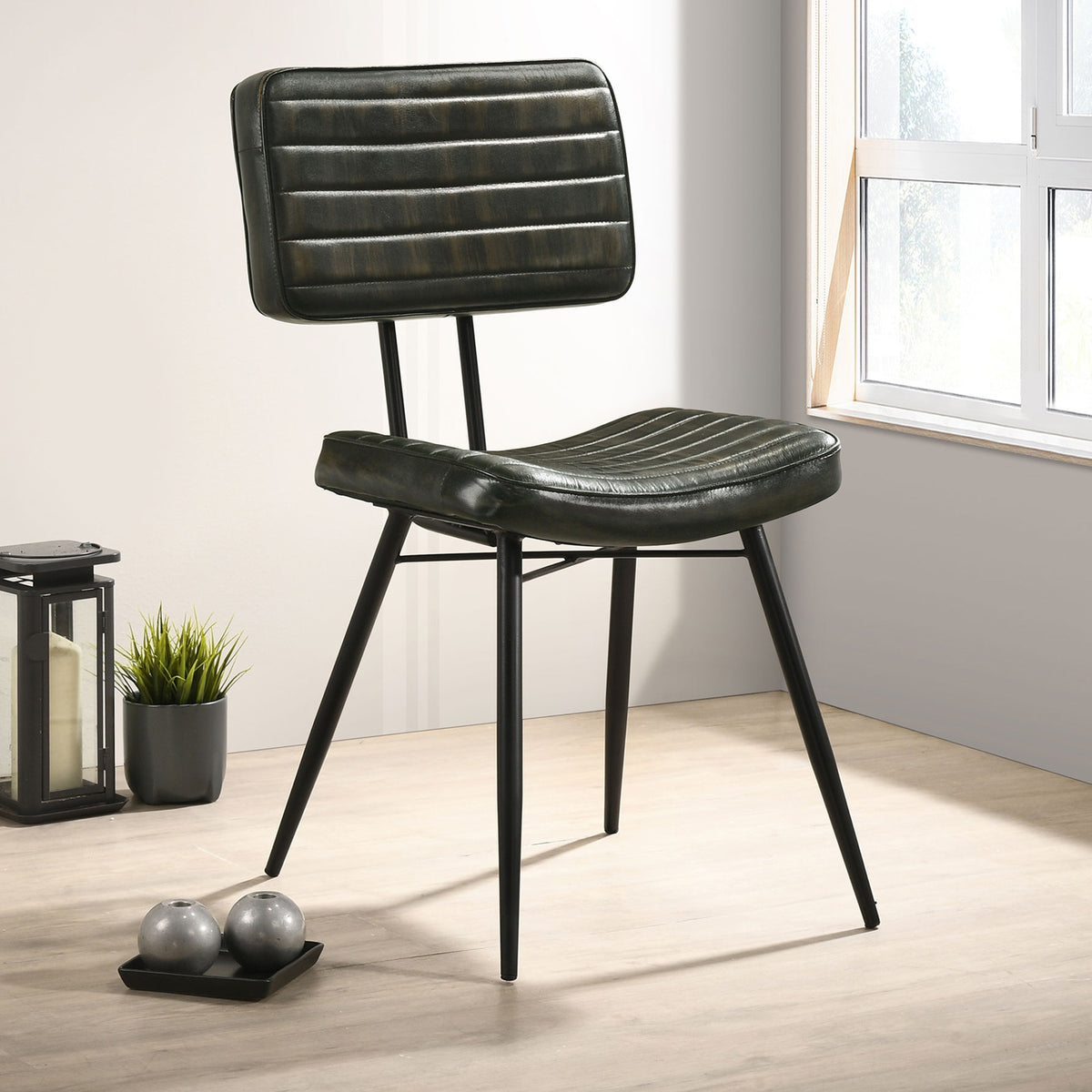 Molly Espresso Upholstered Dining Chair (Set of 2)