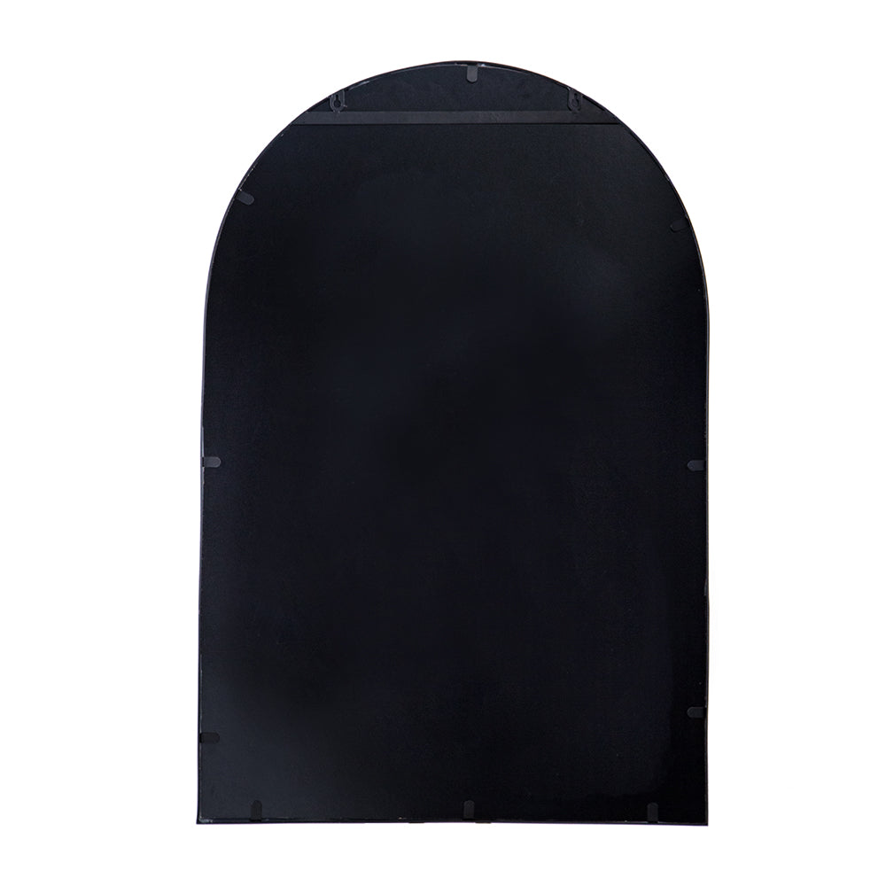 24" x 36" Black Arched Mirror with Metal Frame, Wall Mirror for Living Room Bedroom Entryway