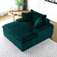 51 - inch Comfort - bearing Sofa: Two Pillows and One Backrest, Suitable for Multiple Scenarios in Bedrooms and Living Rooms