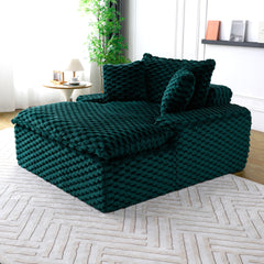 51 - inch Comfort - bearing Sofa: Two Pillows and One Backrest, Suitable for Multiple Scenarios in Bedrooms and Living Rooms