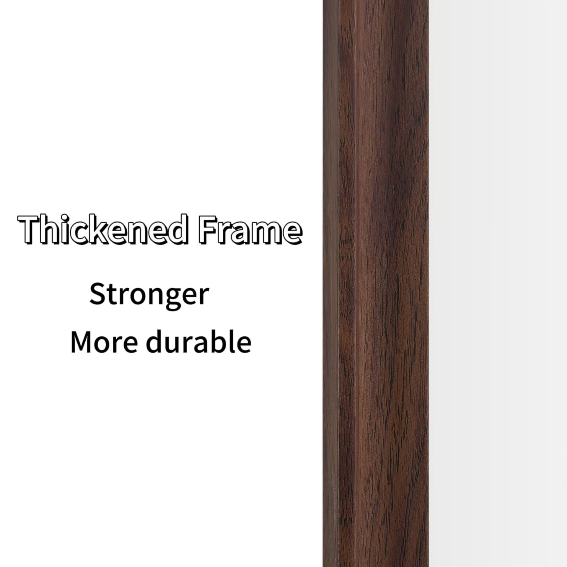 70*32 inch full-body floor mirror with Artificial wood frame, elegant design and durability, a must-have for bedrooms, clothing stores and salons