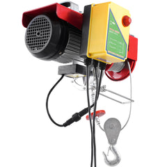 Electric Hoist Crane Winch 2200 lbs 328 ft Wireless & 14 ft Wired Remote