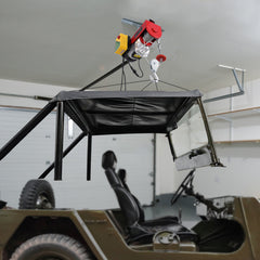Electric Hoist Crane Winch 2200 lbs 328 ft Wireless & 14 ft Wired Remote