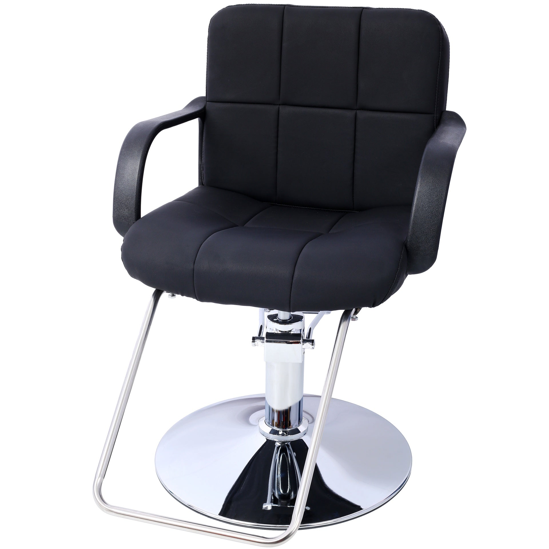 Hair Salon Chair Styling Heavy Duty Hydraulic Pump Barber Chair Beauty Shampoo Barbering Chair for Hair Stylist Women Man,with Barber Cape ,black