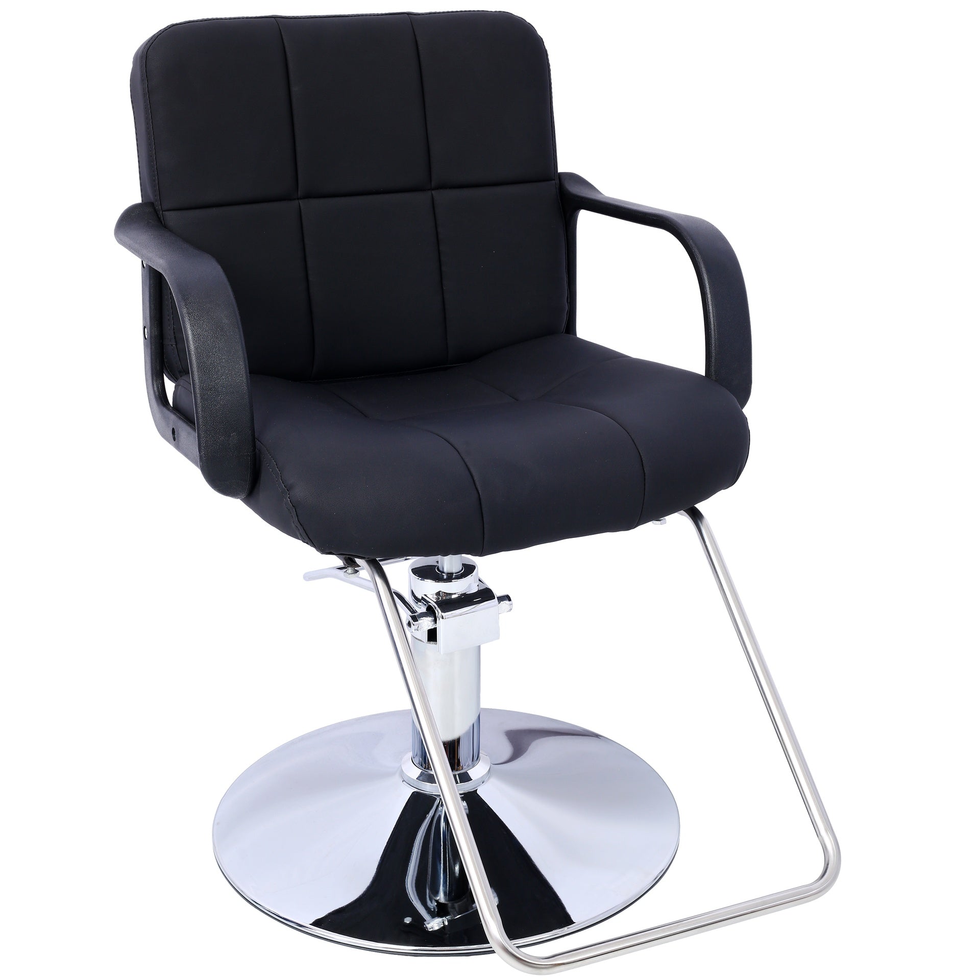 Hair Salon Chair Styling Heavy Duty Hydraulic Pump Barber Chair Beauty Shampoo Barbering Chair for Hair Stylist Women Man,with Barber Cape ,black