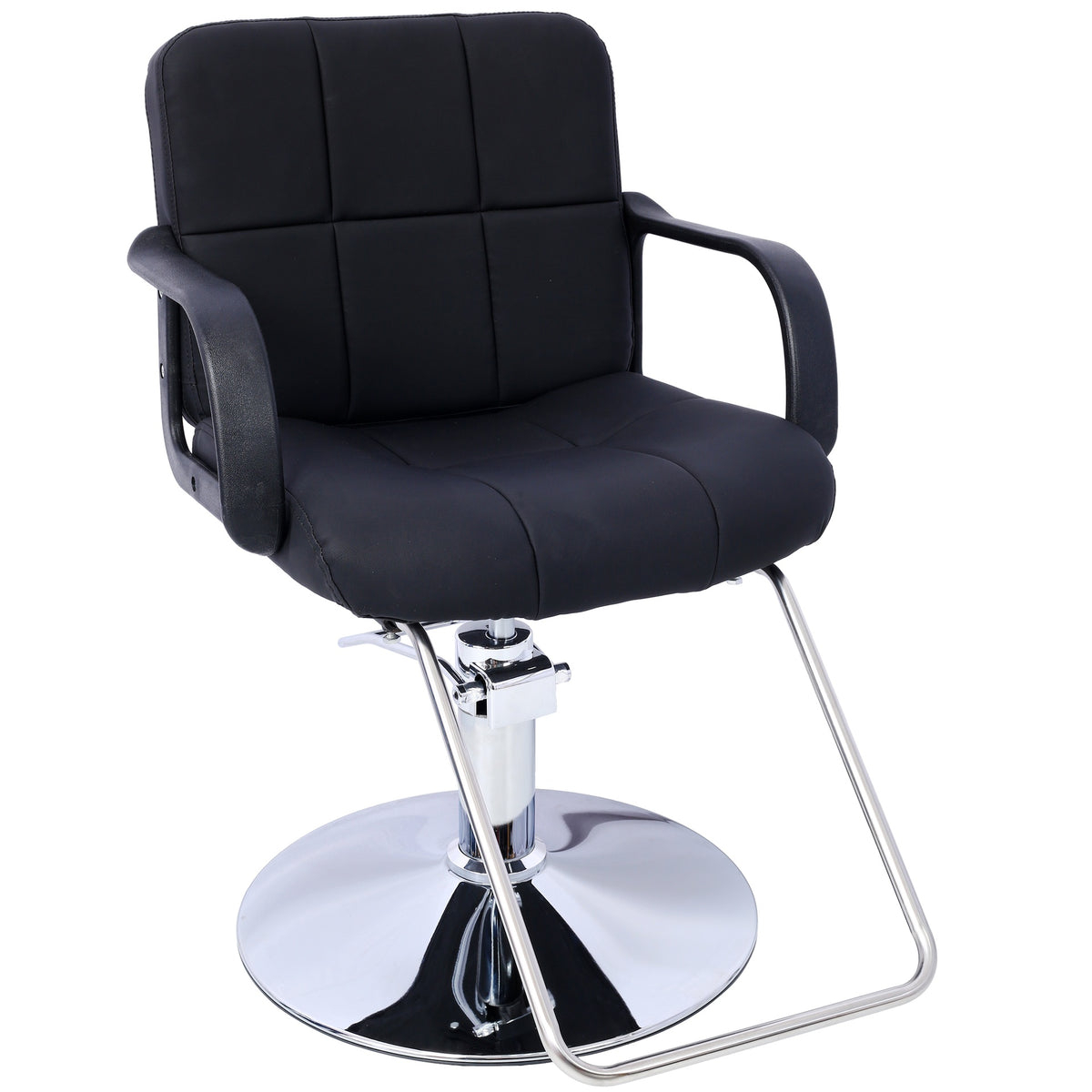 Hair Salon Chair Styling Heavy Duty Hydraulic Pump Barber Chair Beauty Shampoo Barbering Chair for Hair Stylist Women Man,with Barber Cape ,black