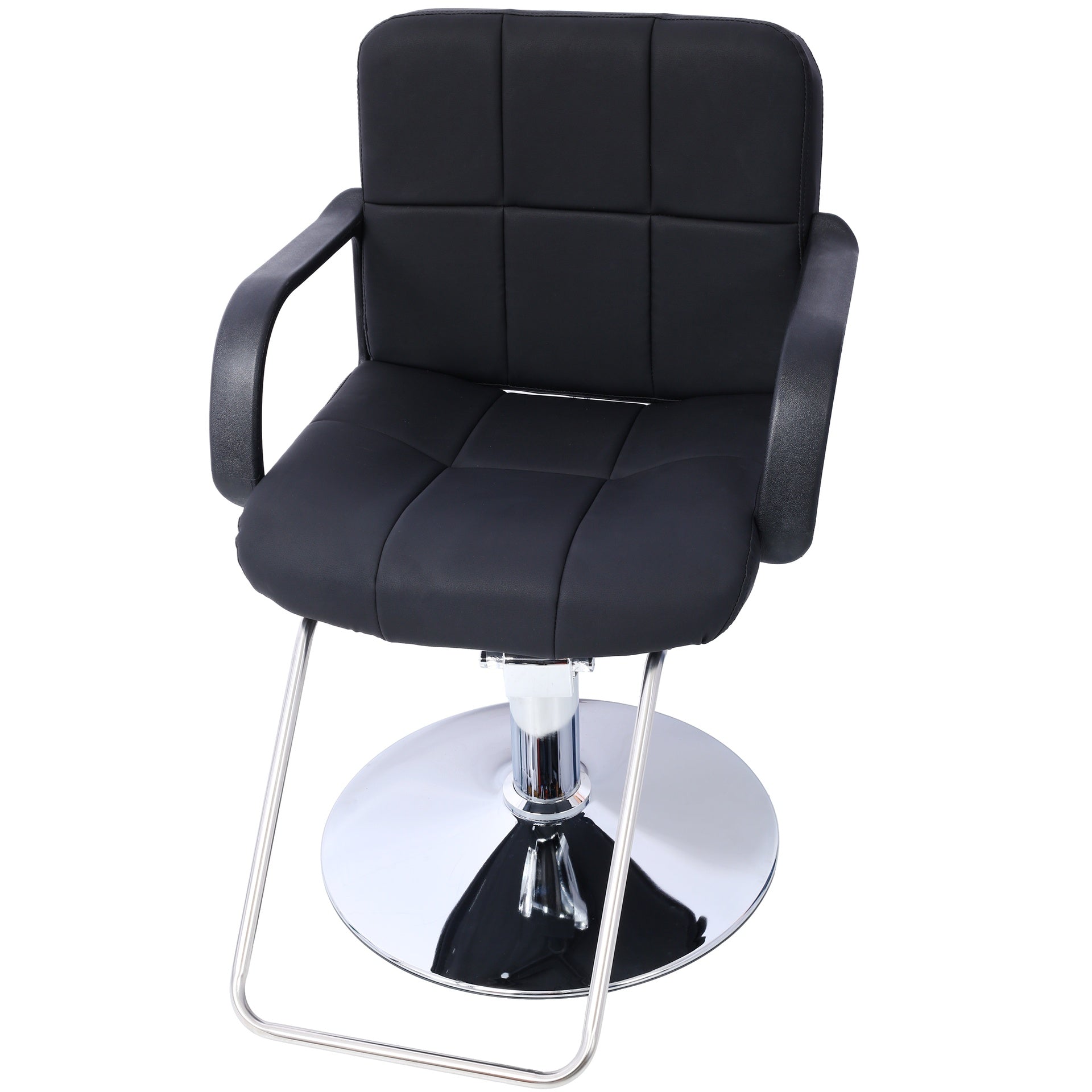 Hair Salon Chair Styling Heavy Duty Hydraulic Pump Barber Chair Beauty Shampoo Barbering Chair for Hair Stylist Women Man,with Barber Cape ,black