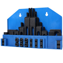 58Pc T-Slot Clamping Kit Mill Machinist Set (7/16 Table Slot 3/8-16 Stud Size)
