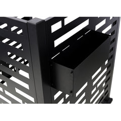 3*3FT Air Conditioner Fence for Outdoor Units Metal Privacy Fence,Metal Privacy Screen with Planter Boxes,Outdoor Freestanding Trash Can Fence