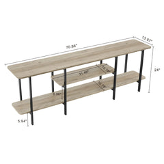Console Table in Rustic Gray