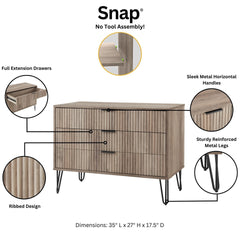 Dresser in Rustic Gray