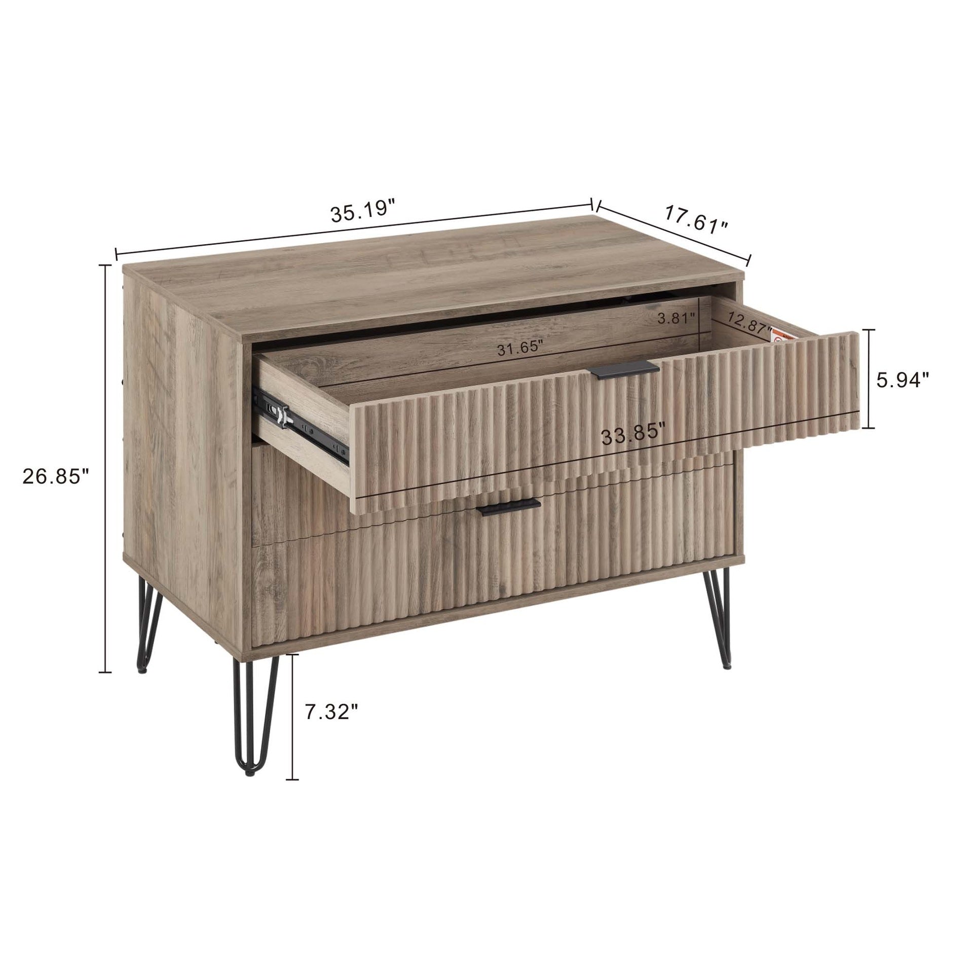 Dresser in Rustic Gray