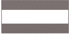 Heavy Duty Outdoor Clear Panel Curtain, 18 oz Waterproof PVC Polyester Curtain, Weather Resistant & Tearproof for Patios, Gazebos, Pergolas, Privacy Screen (8'H x 16'W, Gray)