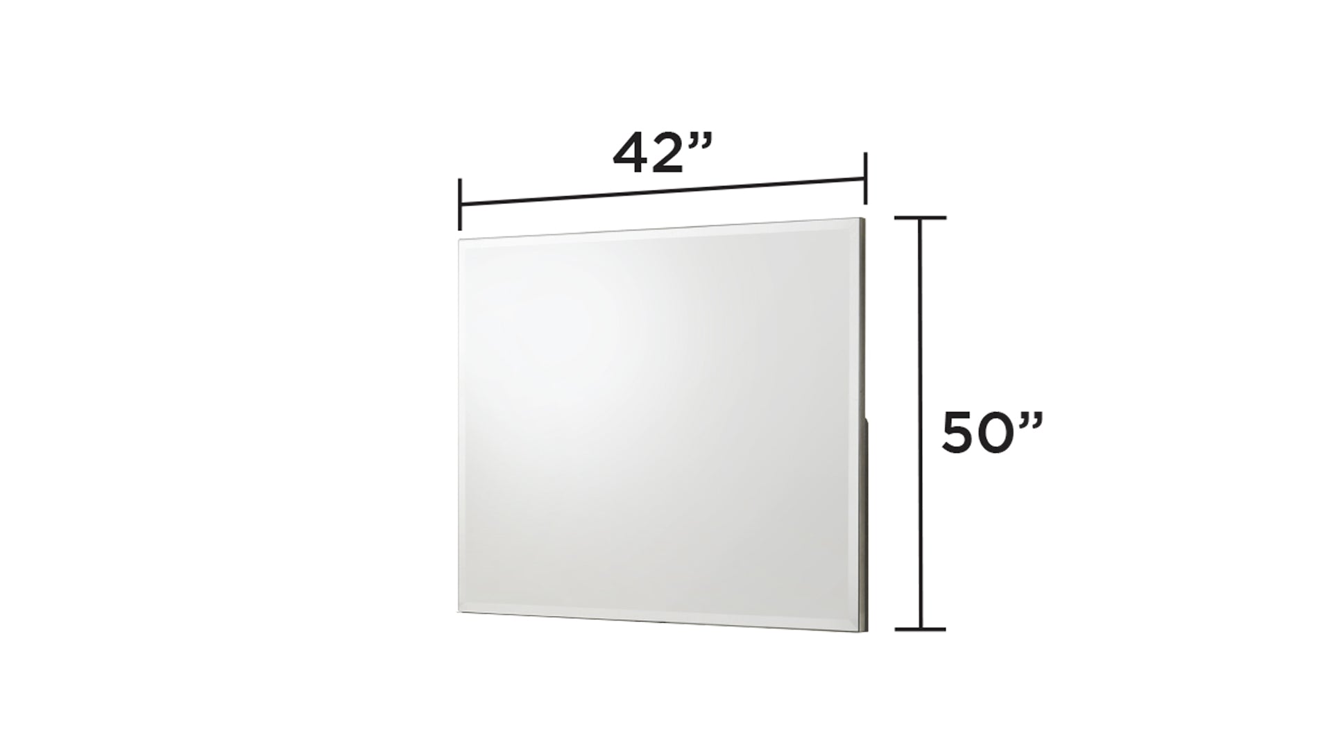 Olivia Contemporary Style Mirror Made with Wood in White. (INCLUDES MIRROR ONLY) same as G150108651(NJ inventory)