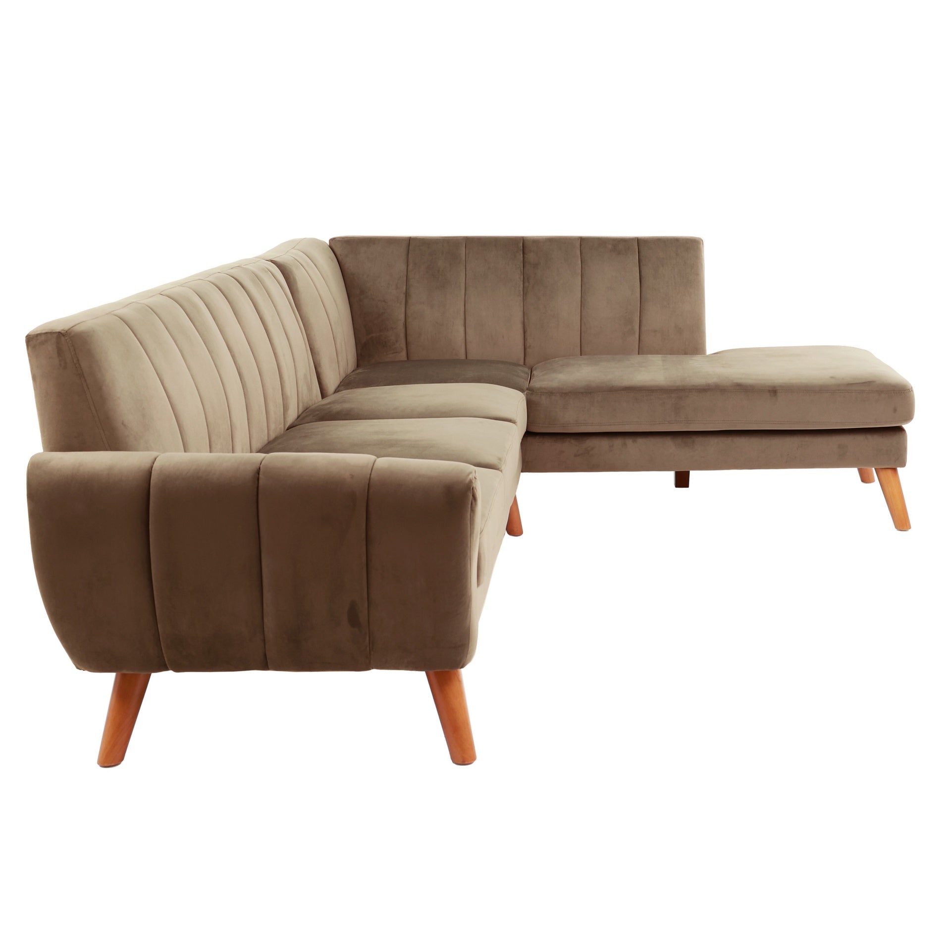 SECTIONAL - 2PC in Black Faux Leather
