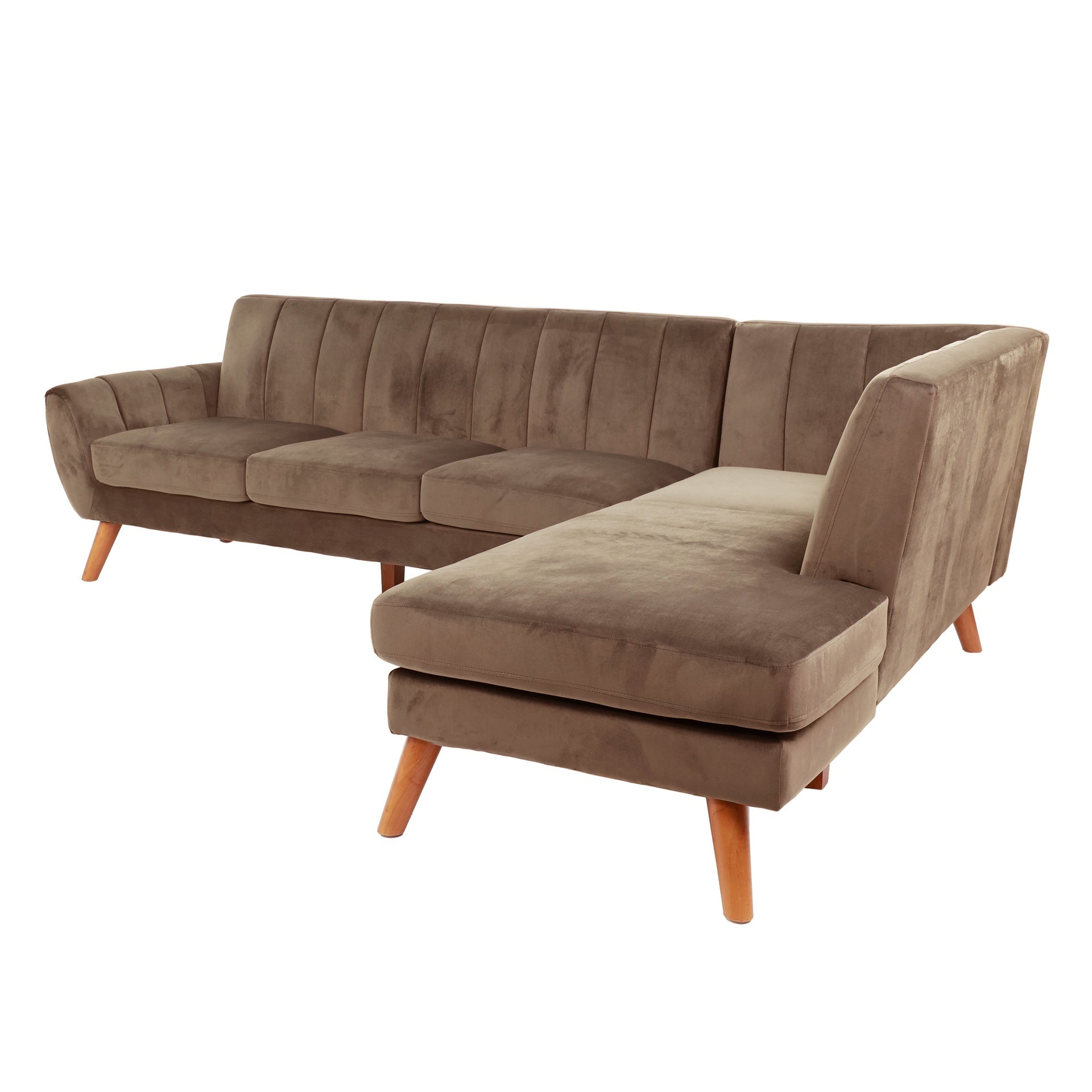 SECTIONAL - 2PC in Black Faux Leather