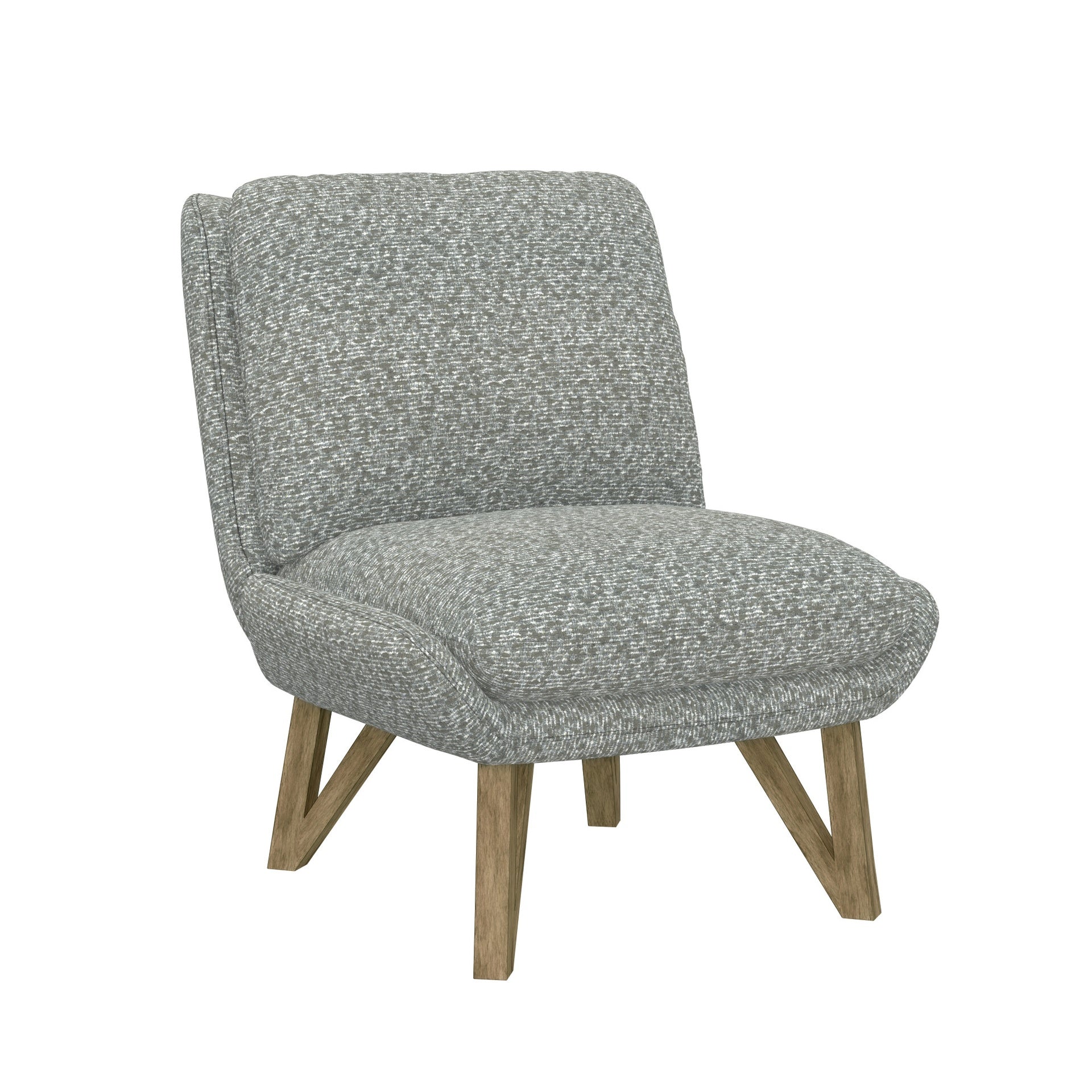 Gray Armless Accent Chair
